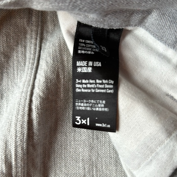 3x1 M3 light grey jeans - Picture 4 of 6